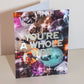 You're A Whole Vibe Metallic Disco Greeting Card