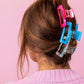 Claw Hair Clip Trio - Colorful Confetti