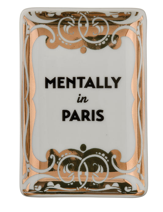 Mentally in Paris Trinket Tray