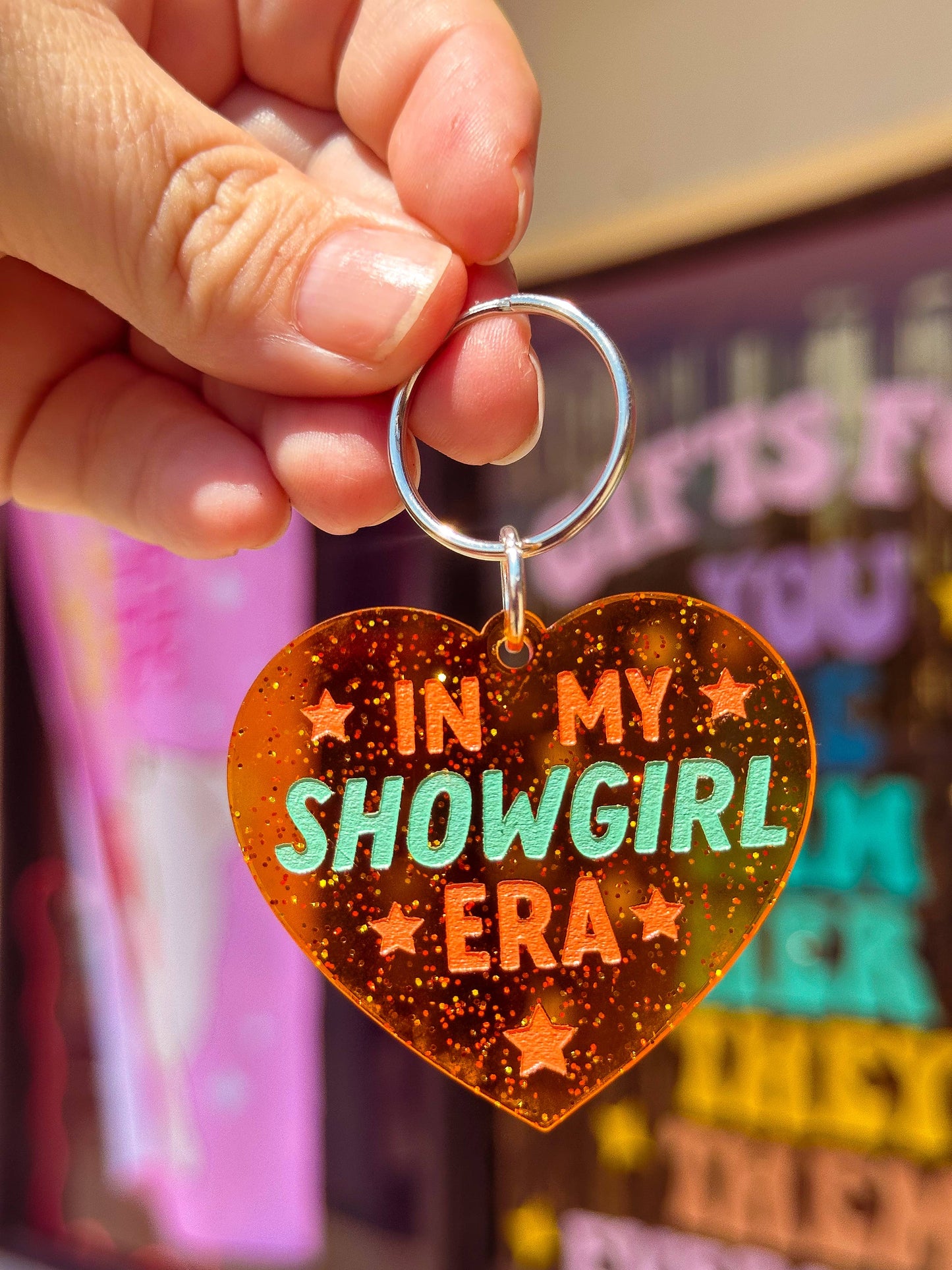 In My Showgirl Era - Taylor Swift - Laser Engraved Keychain