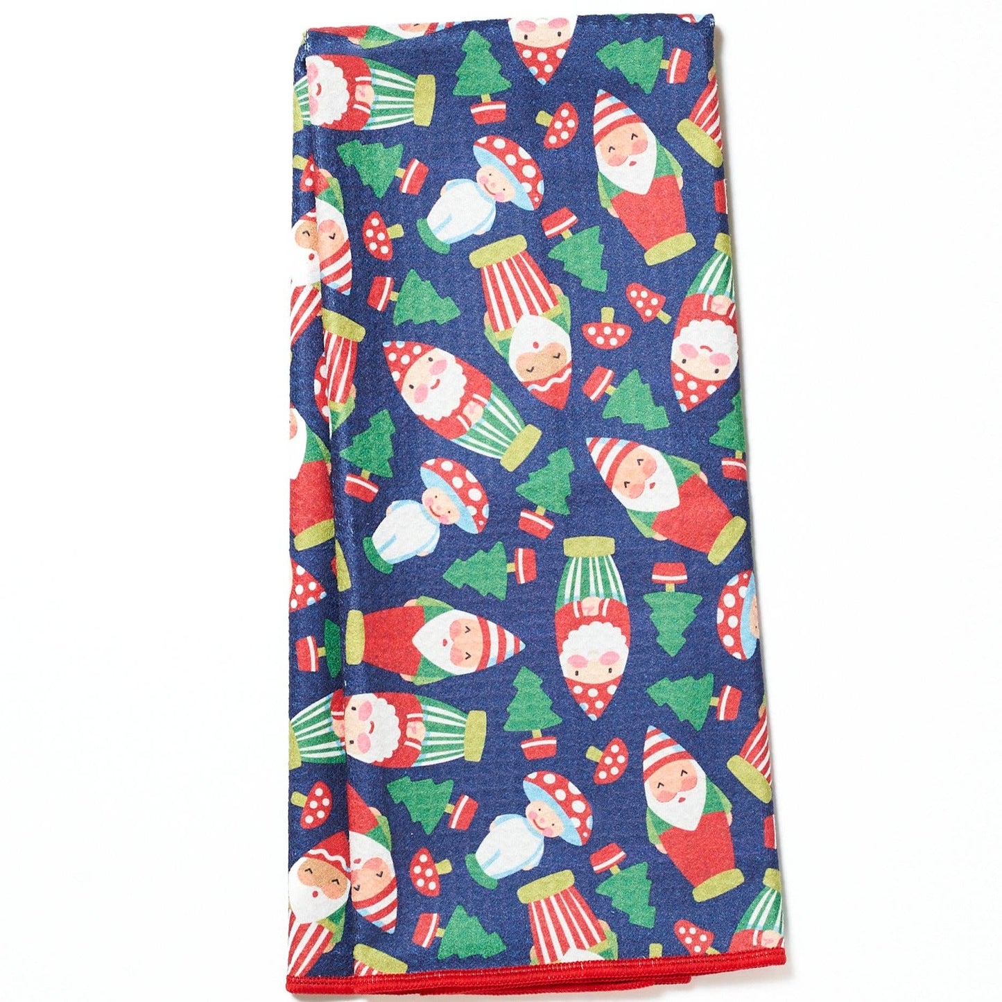 Santa Gnome Anywhere Towel Reversible
