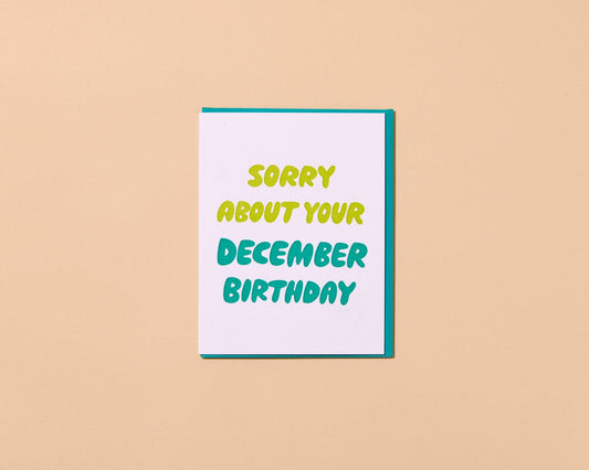 December Birthday Greeting Card