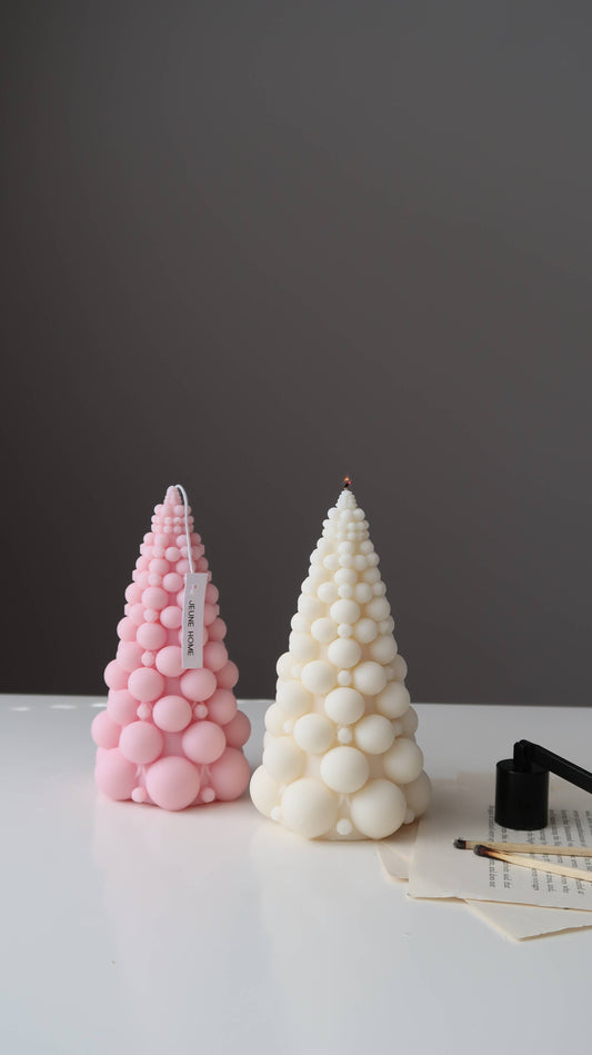 Bubble Christmas Tree Candle