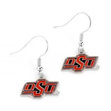 NCAA Oklahoma State Cowboys Logo Dangle Earrings