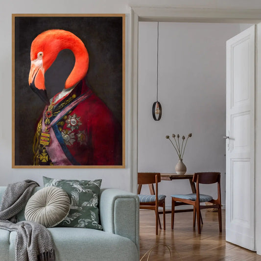 Flamingo Duke Portrait Print