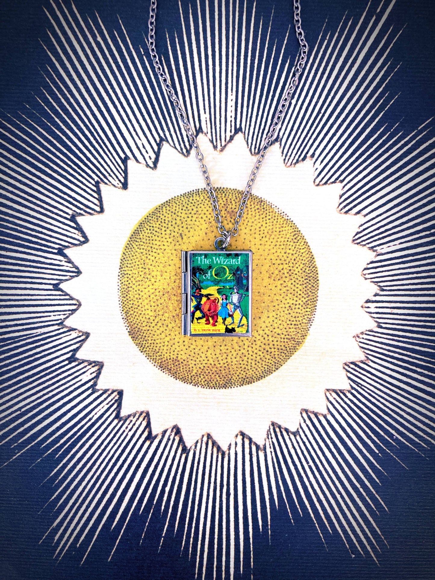 Book Locket The Wizard of Oz Necklace
