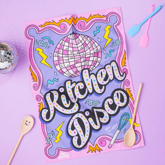 Kitchen Disco Tea Towel