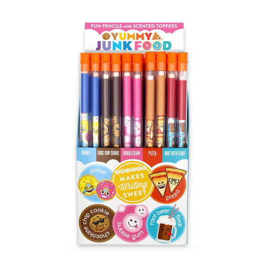 Junk Food Pencils with Scented Topper