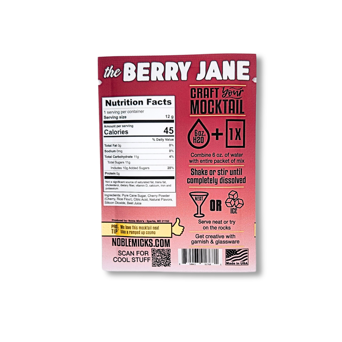 The Berry Jane Single Serve Mocktail
