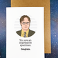 Congrats Greeting Card - Dwight Shrute - The Office