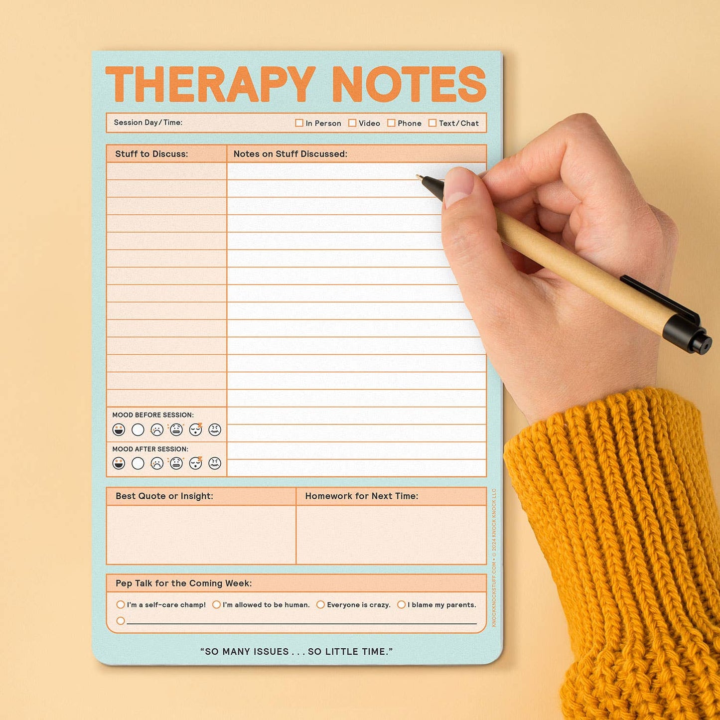 Therapy Notes Pad