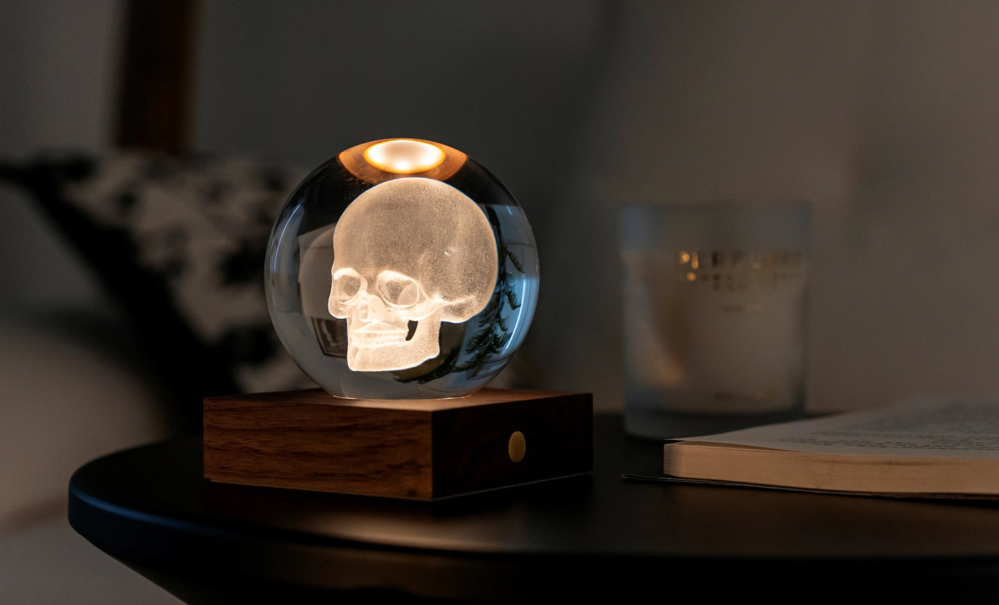 Skull Amber Crystal Light