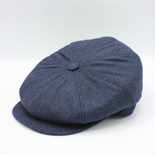 The "Birmingham" - Navy Blue Newsboy Cap by Hologramme Paris - HOLIDAY SPECIAL