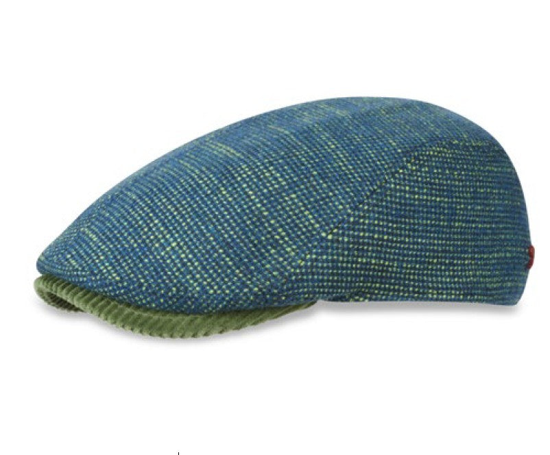 The Bright Green Tweed Flat Cap by Alfonso d'Este