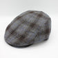 The "Gray Plaid" Wool Flat Cap by Hologramme Paris