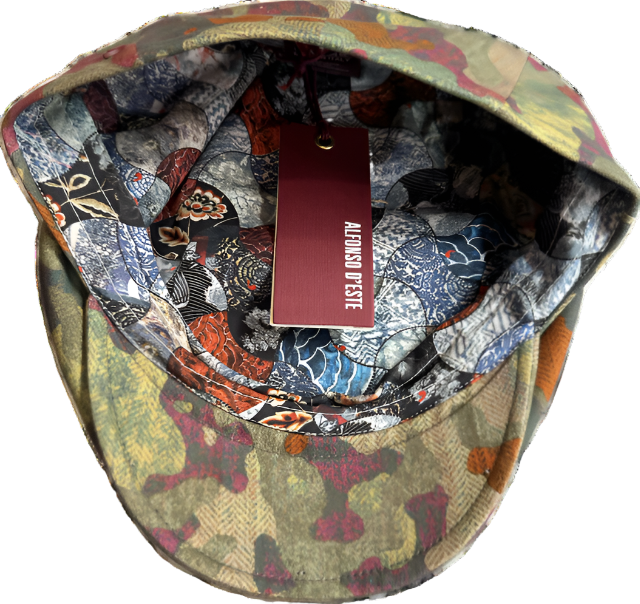 The "Camo Rudy" Flat Cap by Alfonso D'Este