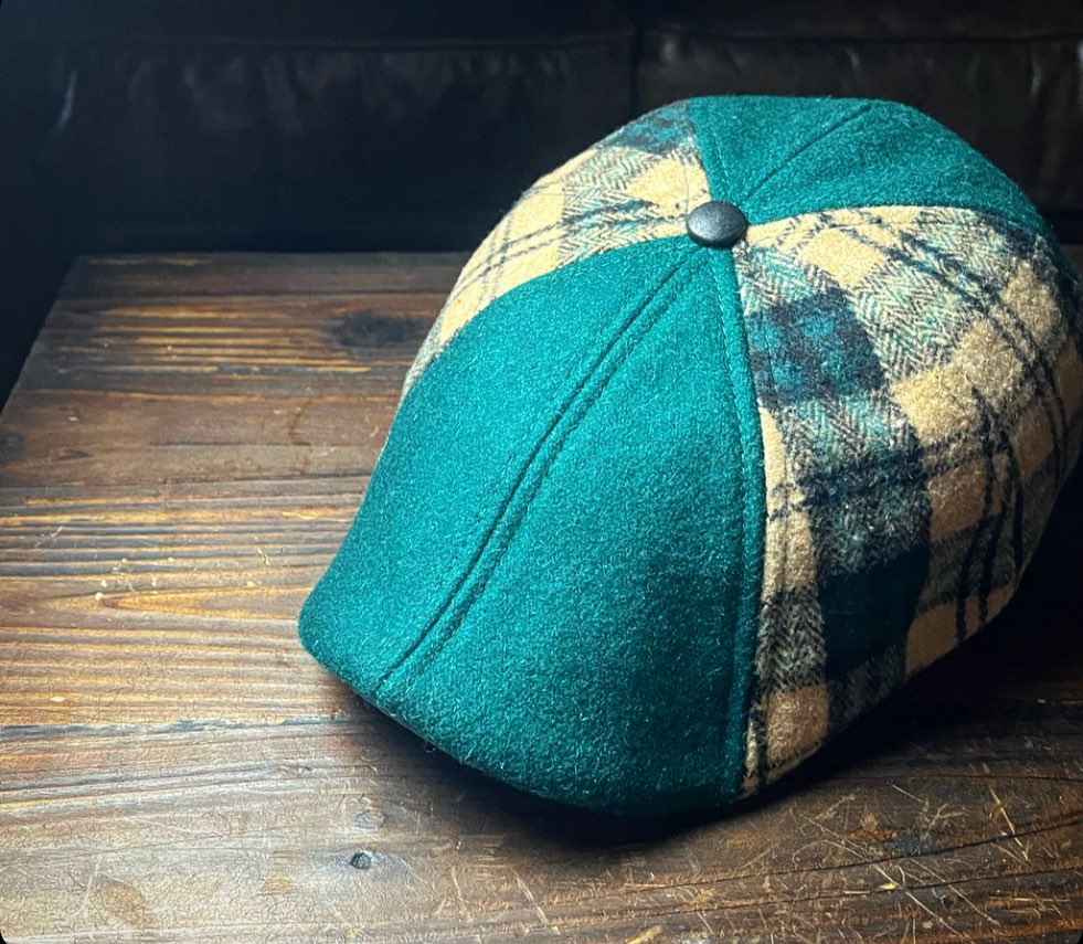 The Craic - Emerald and Ale Plaid Scally Cap by Boston Scally Co.