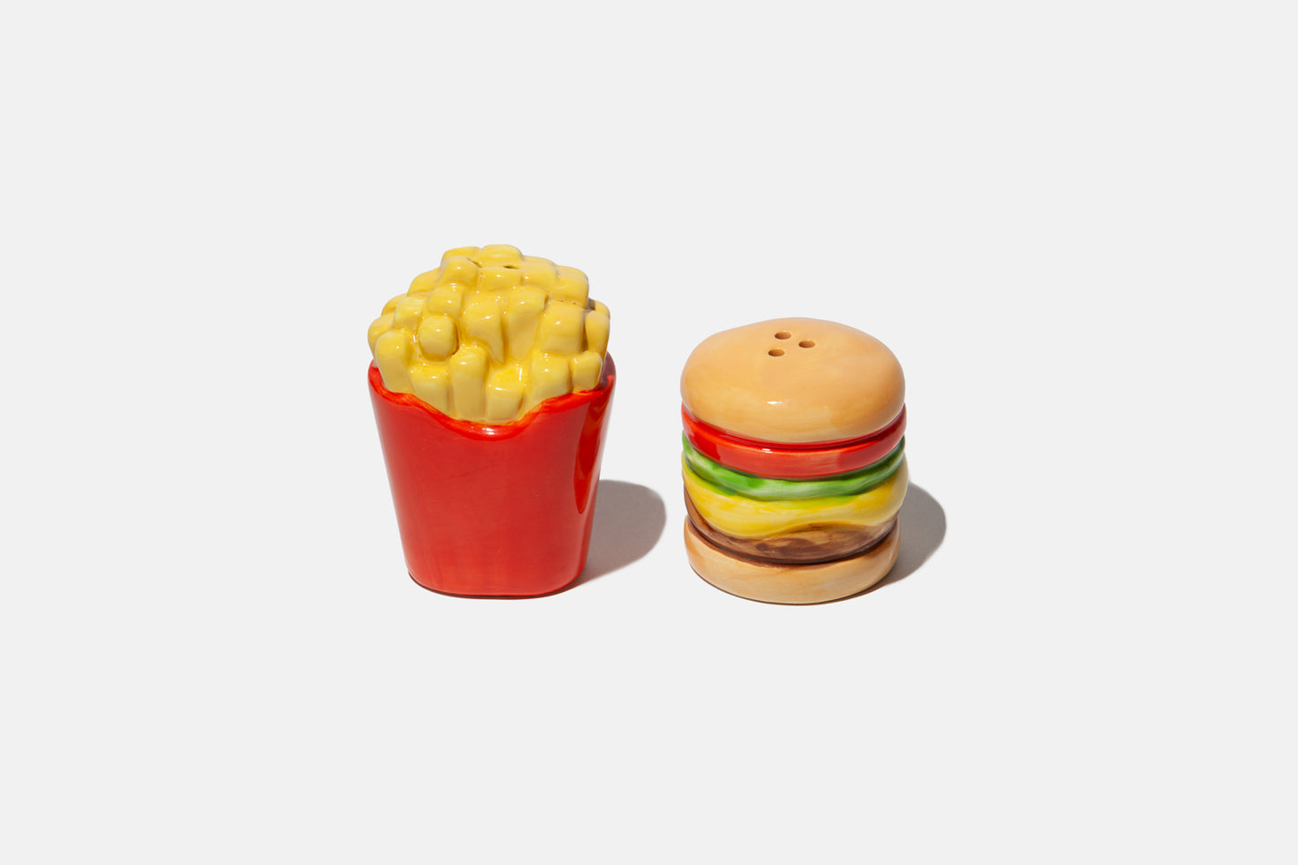 DOIY Fries & Burger Salt and Pepper Shakers