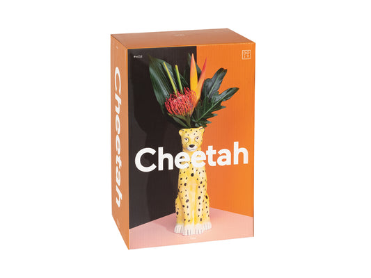 Vintage Style Cheetah Vase