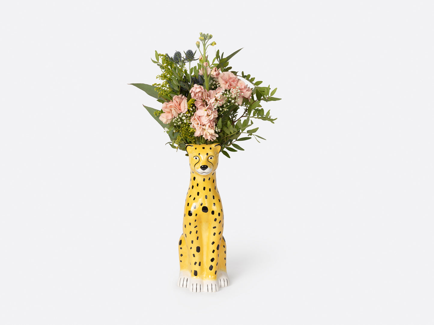 Vintage Style Cheetah Vase