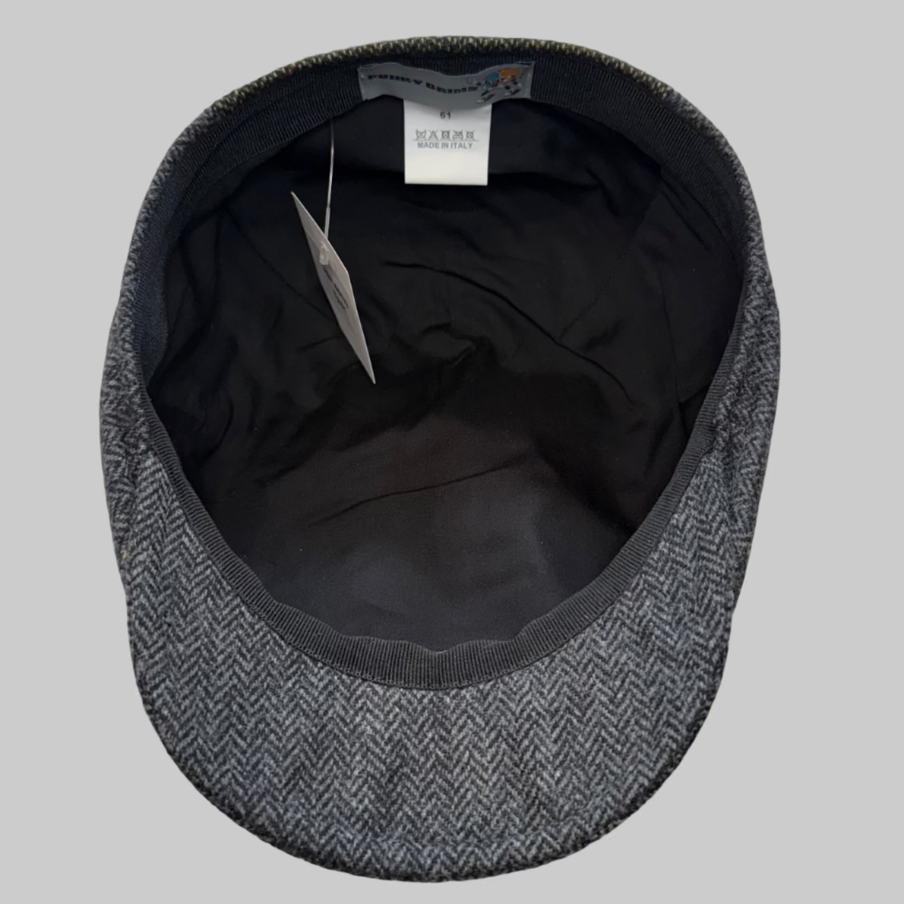 Digbeth Patch by FunkyBrims. Patchwork newsboy with Gray Herringbone.  Peaky Blinders Style.