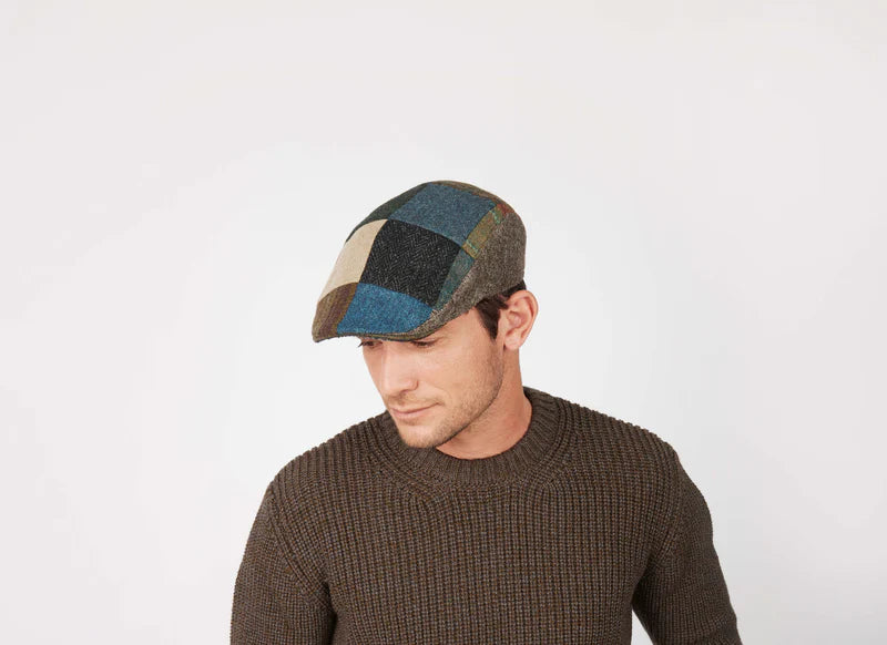 The Tweed Touring Patchwork in all Colors by Hanna Hats of Donegal