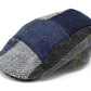 The Tweed Touring Patchwork in all Blues/Grays by Hanna Hats of Donegal