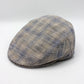 The Fresh Plaid Italian Linen Flat Cap by Hologramme Paris