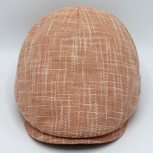 The "Citrus Summer" - Orange Flat Cap by Hologramme Paris