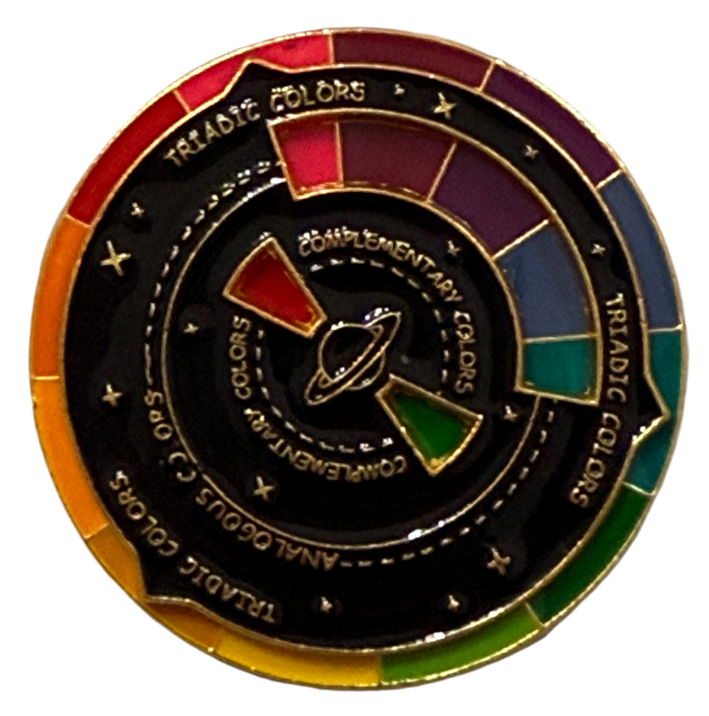 Spinning Color Wheel Enamel Pin
