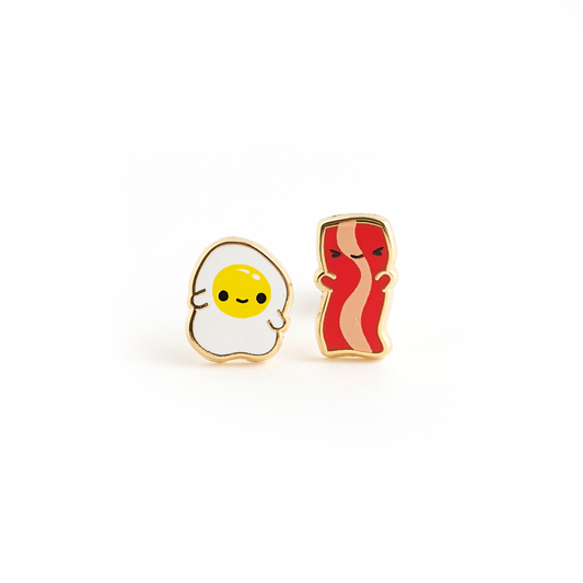 Eggs & Bacon Earrings