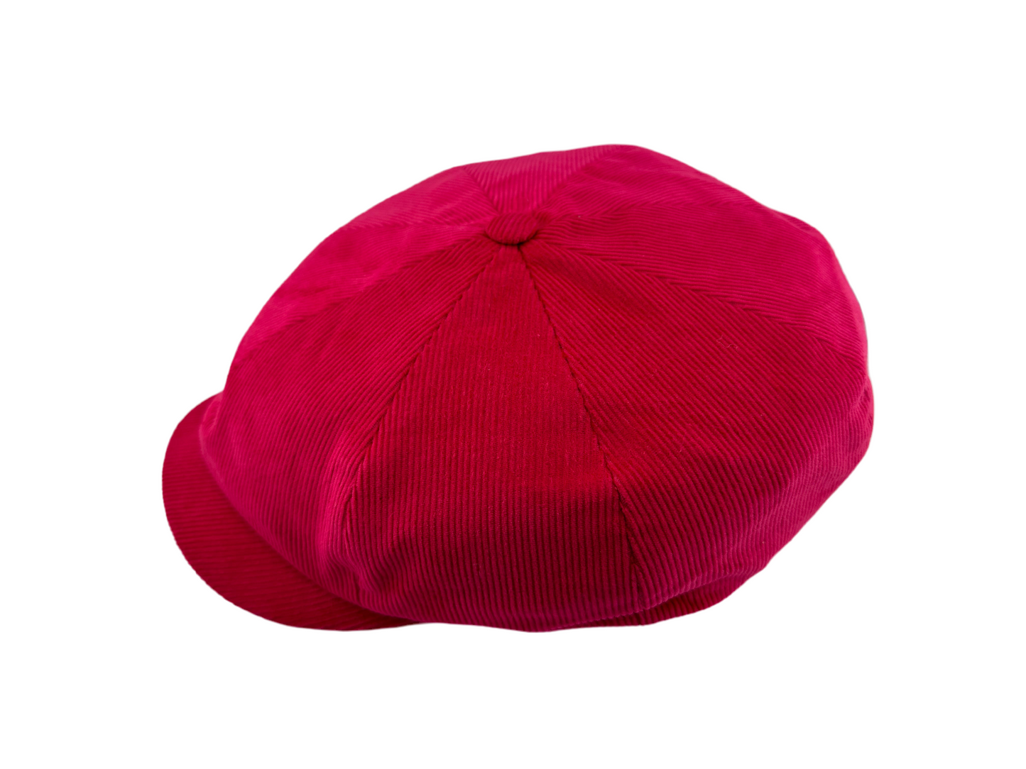 Royal Crown Edition Needlecord "Brooklyn" Newsboy - Deep Pink by Laird Hatters