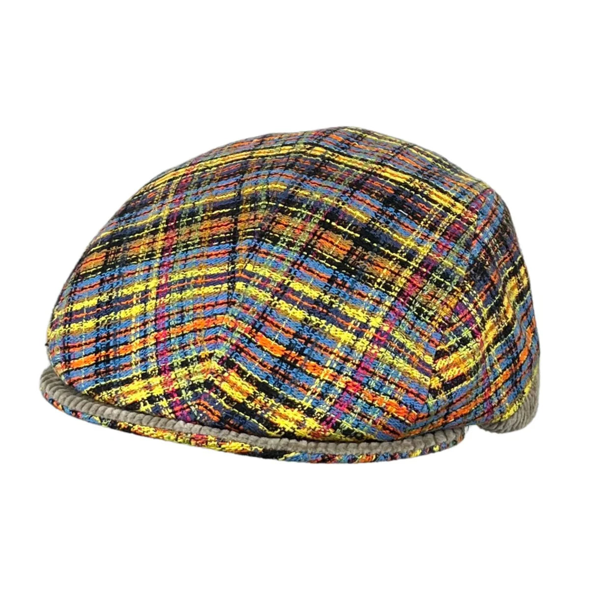 The "Funky Weave" Split Flat Cap by Alfonso D'Este