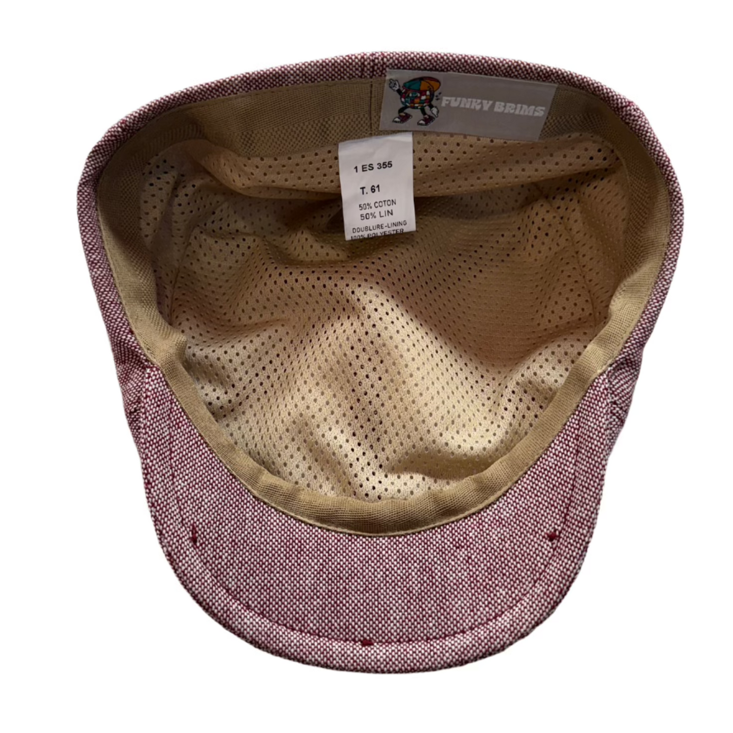 The "Red Mesh" Lightweight Summer Newsboy by FunkyBrims