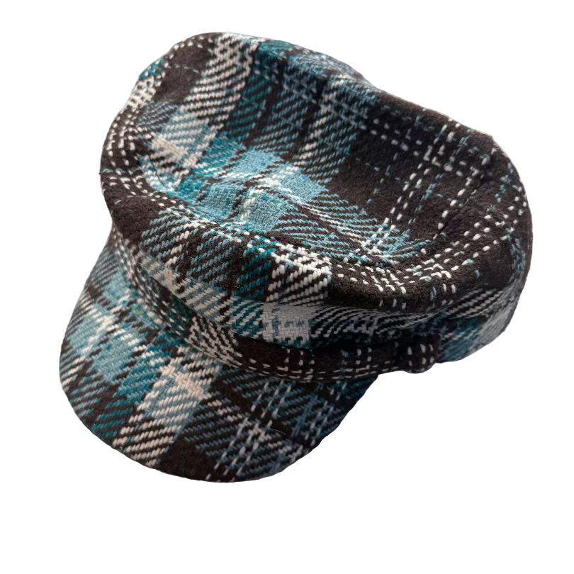 Ladies Fall Plaid Caps by Hologramme Paris