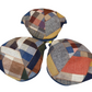 The "Remix" Patchwork Italian Linen Cap by Hologramme Paris