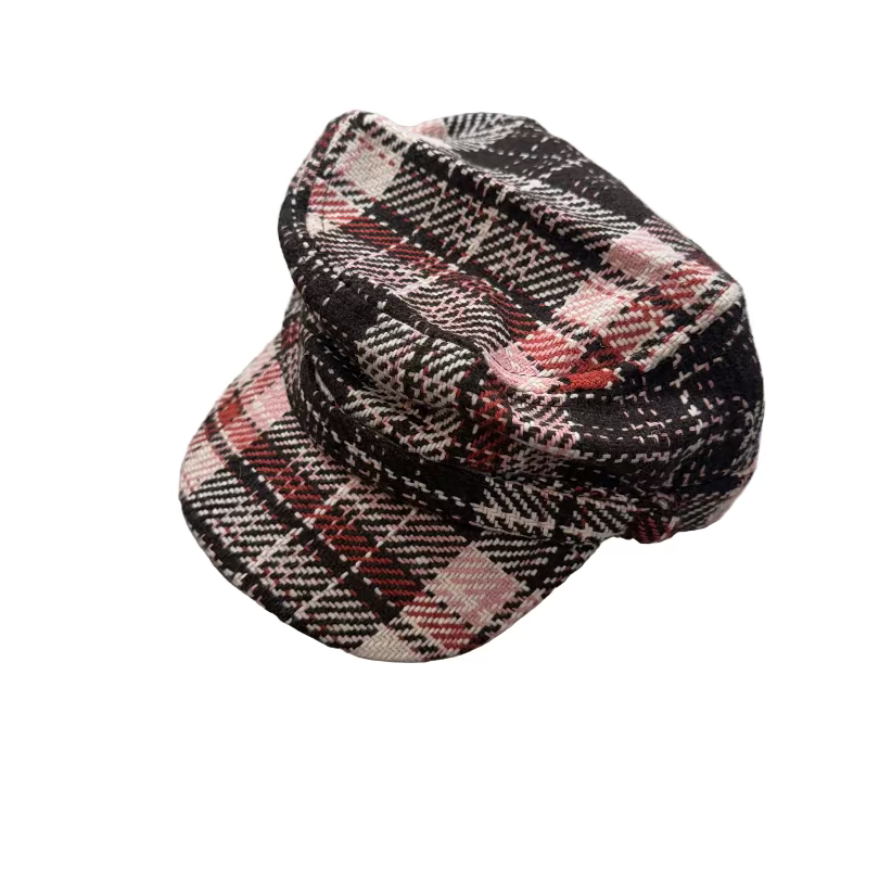 Ladies Fall Plaid Caps by Hologramme Paris