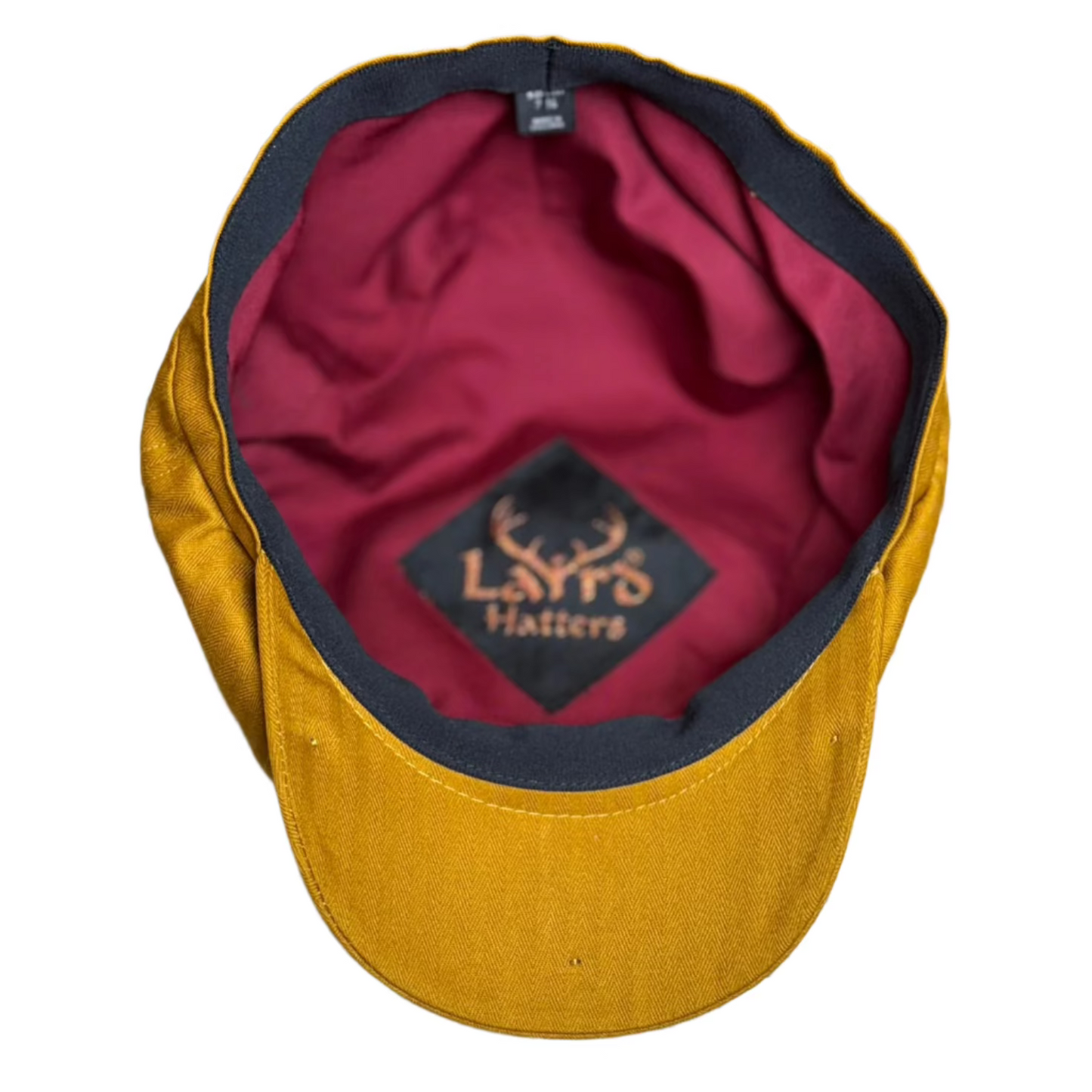 Herringbone Cotton "Brooklyn" Newsboy - Gold by Laird Hatters