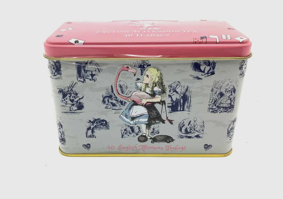 Alice in Wonderland British Tea Canister