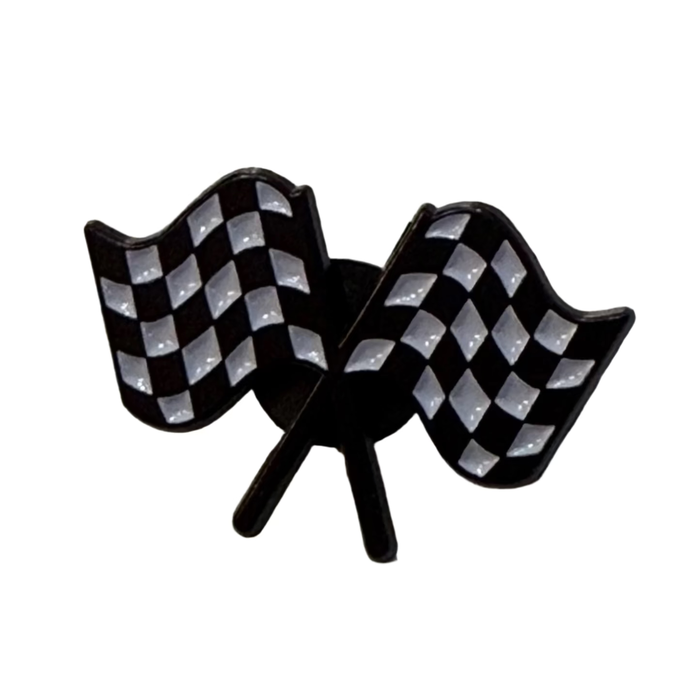 Checkered Flag Racing Enamel Pin