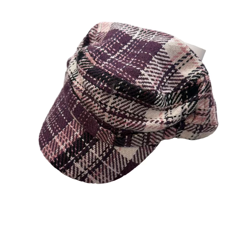 Ladies Fall Plaid Caps by Hologramme Paris