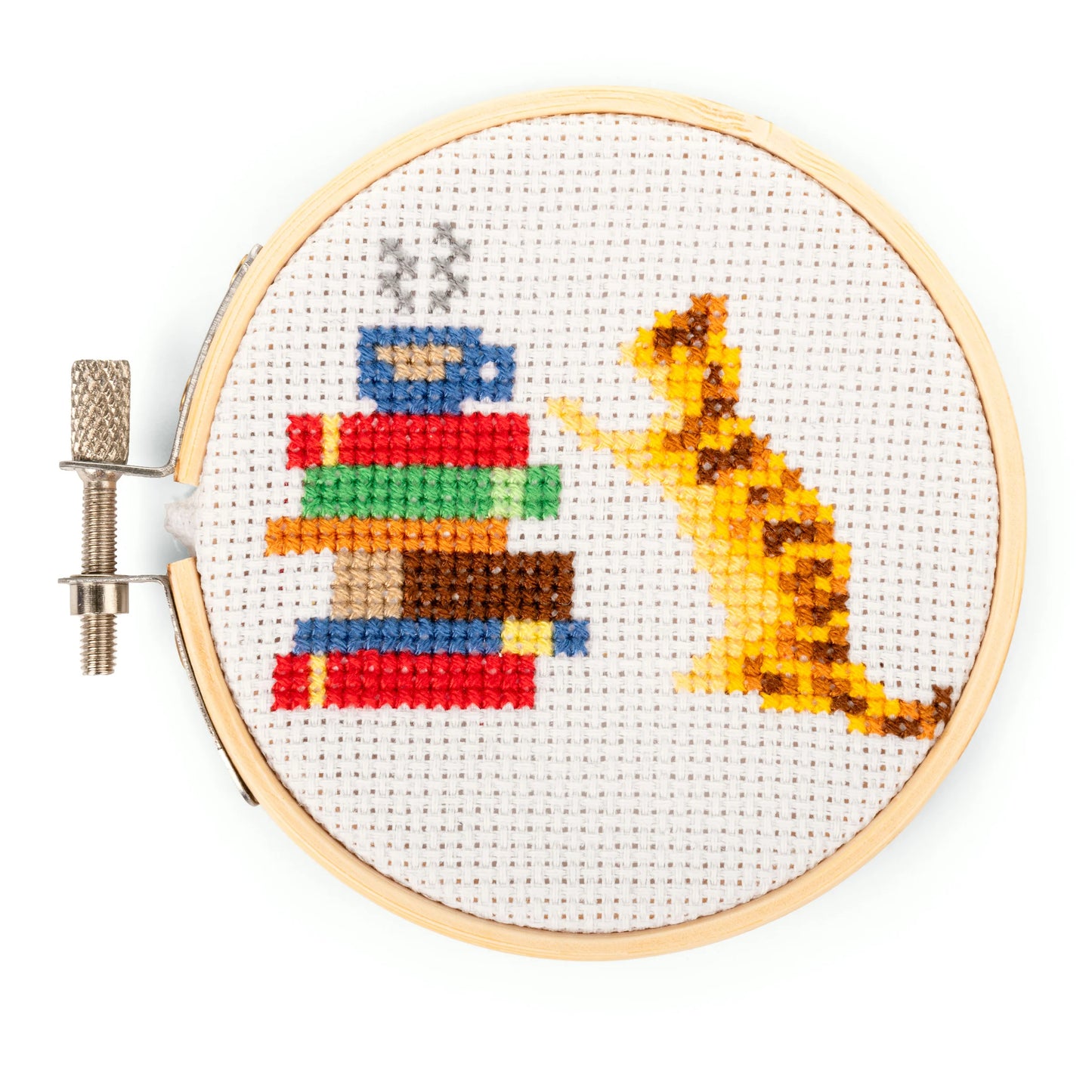 Mini Cross Stitch Embroidery Kits from Kikkerland