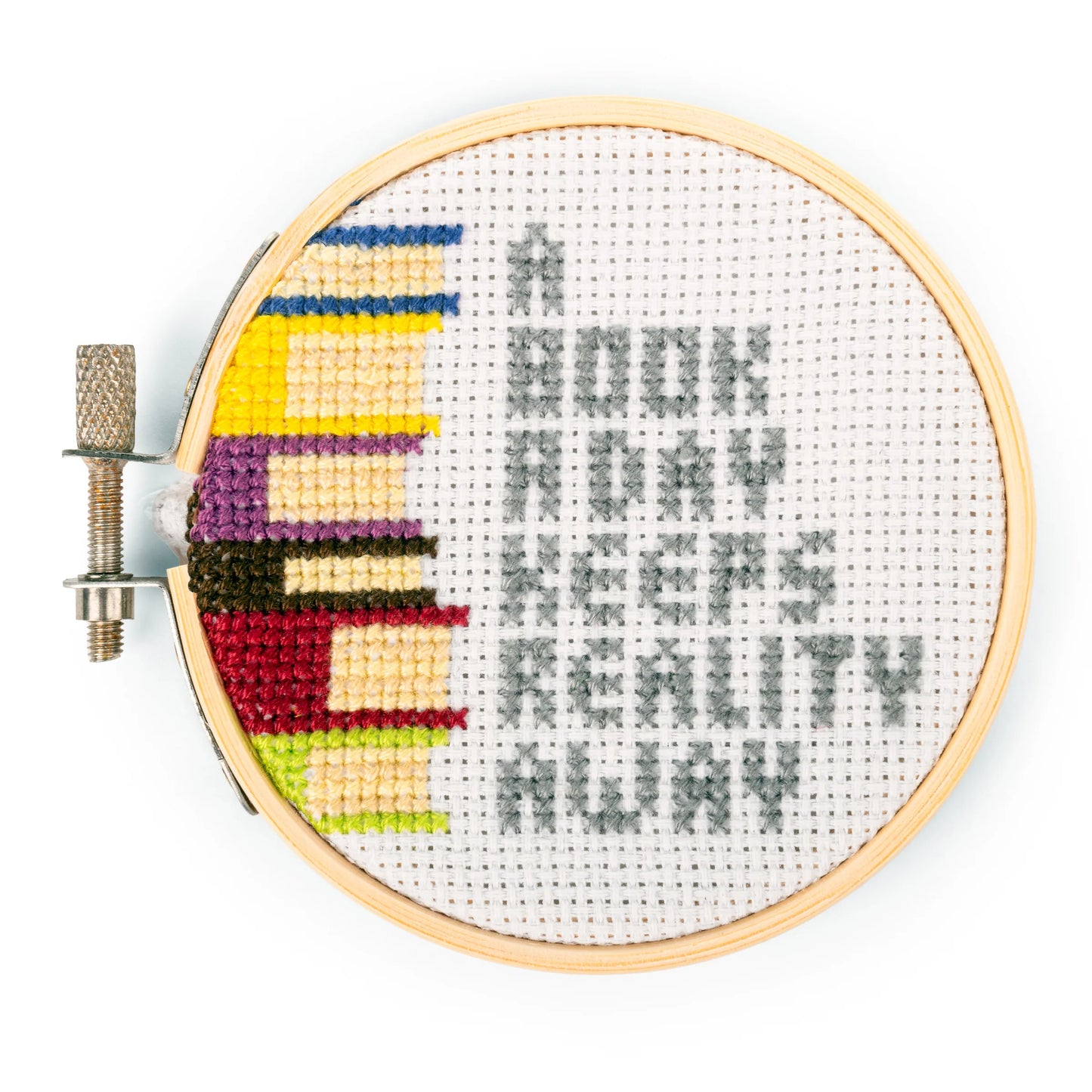 Mini Cross Stitch Embroidery Kits from Kikkerland
