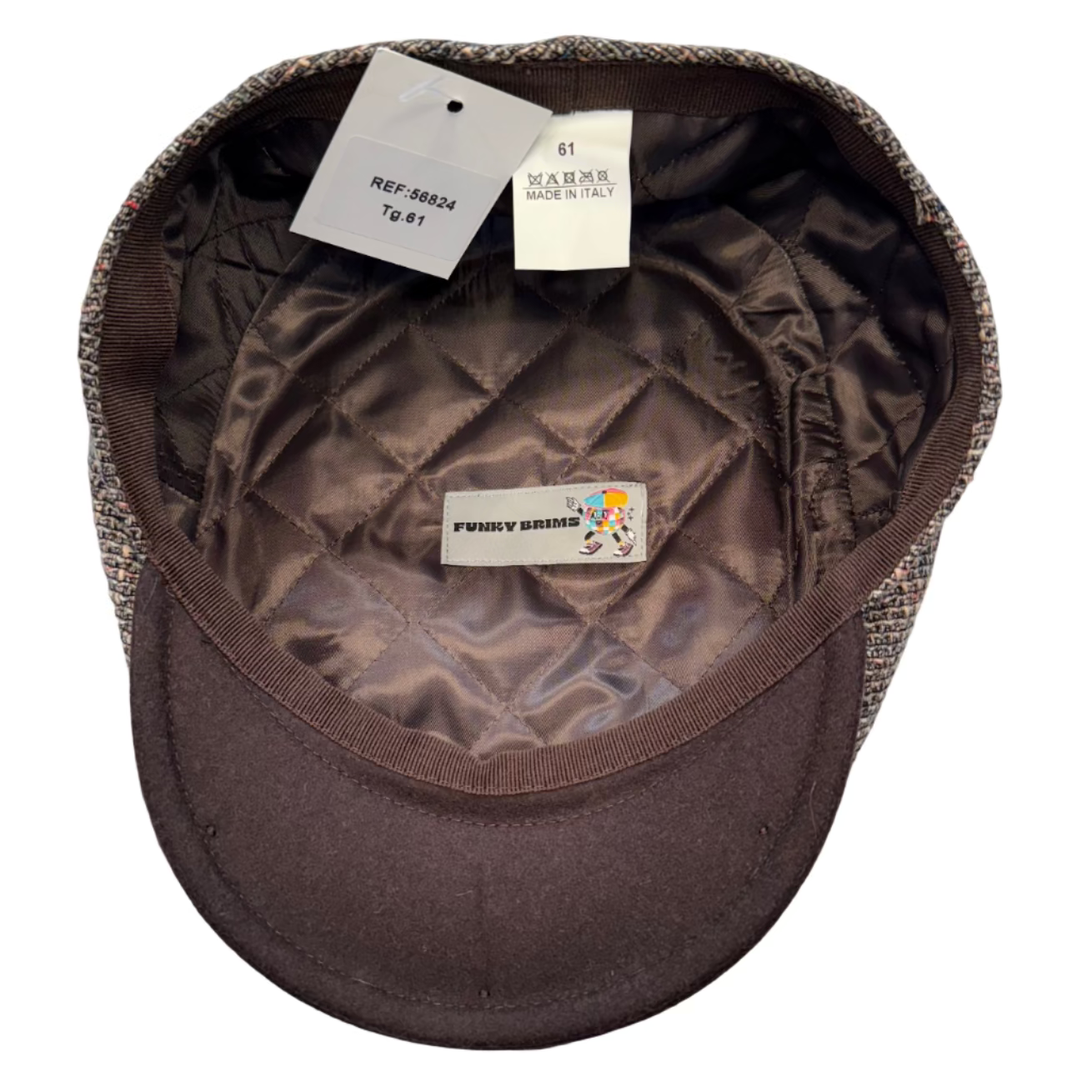 Gogh Weave Flat Cap by Funkybrims, Italian weave cap