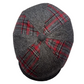 The Masterpiece Collection - Gothic by FunkyBrims Gray and red plaid newsboy.