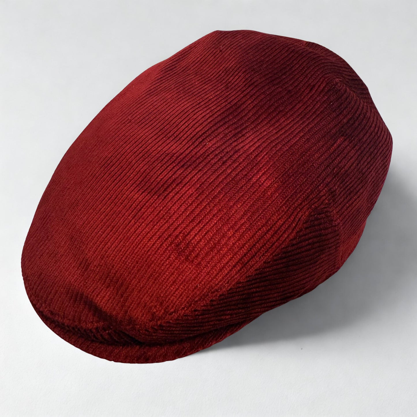 The Huckleberry Scarlet Red Flat Cap Hales Speed Shop X FunkyBrims Collab (with Pin
