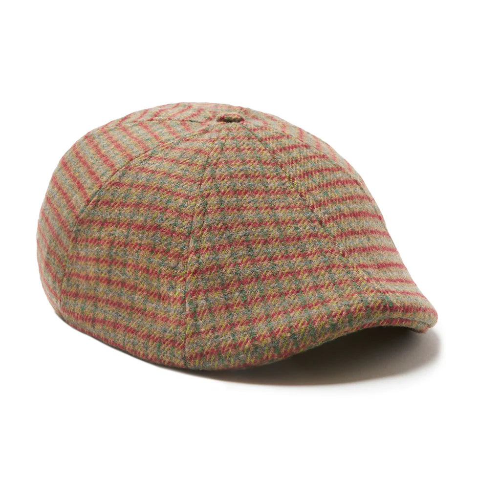 The Holiday 2 - Grumpy Green & Red Plaid Newsboy Cap by Boston Scally Co.