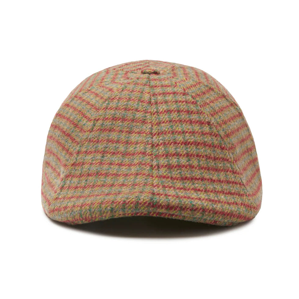 The Holiday 2 - Grumpy Green & Red Plaid Newsboy Cap by Boston Scally Co.