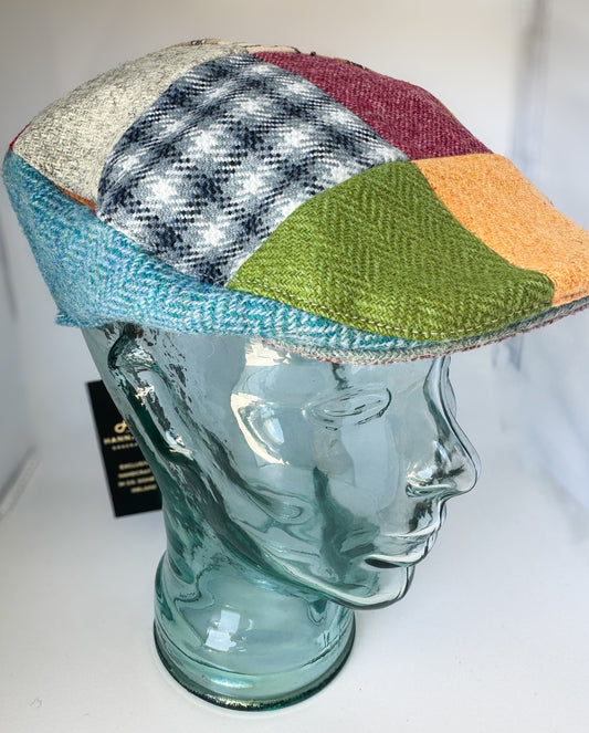 The Bright Colors Tweed Touring Patchwork by Hanna Hats of Donegal