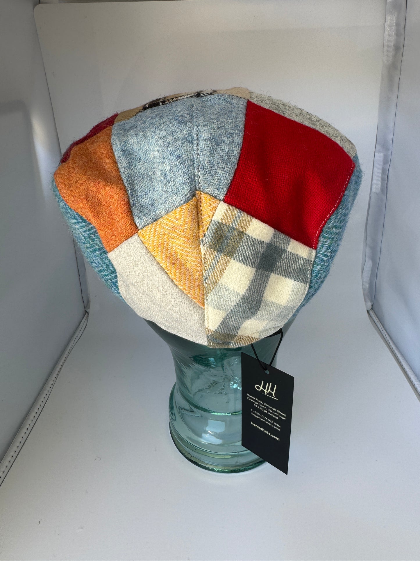 The Bright Colors Tweed Touring Patchwork by Hanna Hats of Donegal